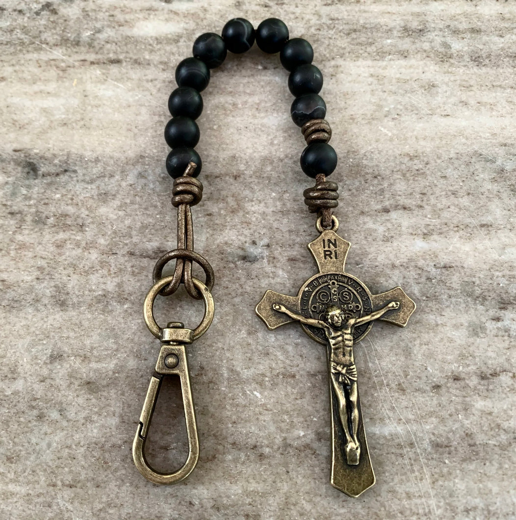 Black Benedictine Decade Rosary