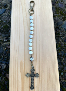 White Wire Decade Rosary