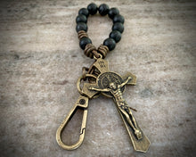 Load image into Gallery viewer, Black Benedictine Decade Rosary