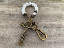 Load image into Gallery viewer, White Benedictine Decade Rosary