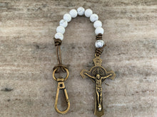 Load image into Gallery viewer, White Benedictine Decade Rosary